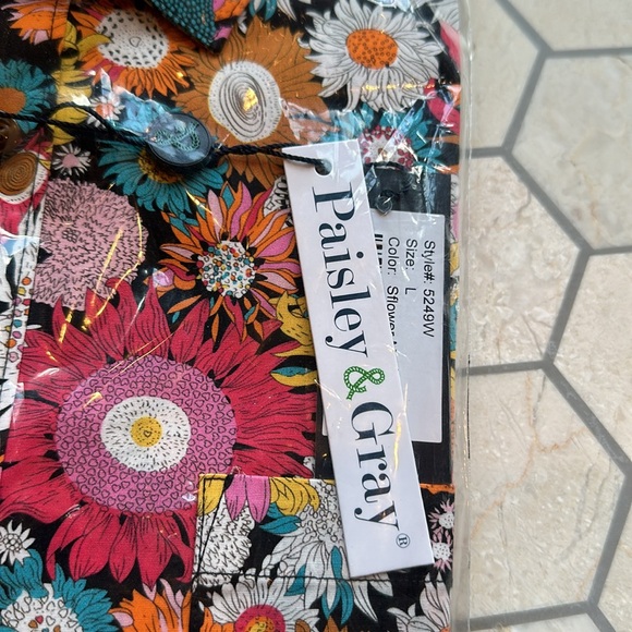 New in Package! Paisley & Gray Long Sleeve Button Down Shirt 🌻💙🌻 - Picture 3 of 7